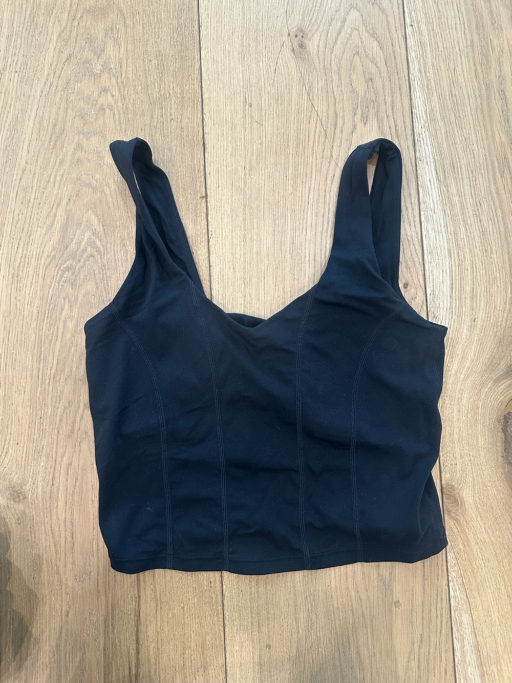 Black Vitality corset workout top